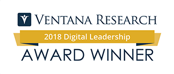Ventana Research 2018 Digital Leadership Award Winner