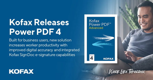 Kofax Releases Power PDF 4