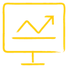analytic growth icon