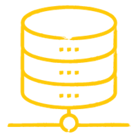 database yellow icon
