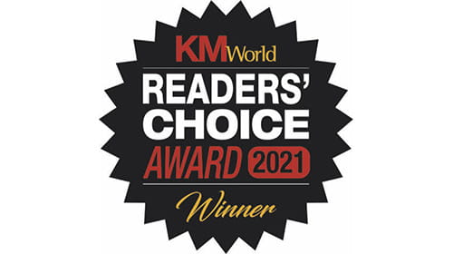 KMWorld Readers' Choice Award 2021