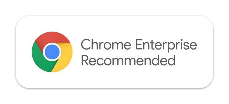 Google Chrome Enterprise Recommended logo