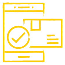 purchase order yellow icon